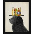 thumbnail image 2 of Fab Funky 15x18 Black Modern Wood Framed Wall Art Titled - Labradoodle Black 2 Beer Lover, 2 of 6