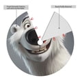 thumbnail image 2 of Rateoe Smiling Polar Bear Print Christmas Tree Skirt 30" for Xmas Holiday New Year Party Circle Tree Mat Ornaments Decoration, 2 of 7