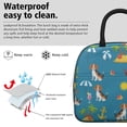 thumbnail image 3 of Beagle and Beach Blue Pattern Insulated Leakproof Lunch Box for Work, Lunch Bag for Women Men, Loncheras Para Mujer for Beach Travel Picnic Camping, 3 of 6