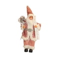 thumbnail image 4 of Figura de Papá Noel, muñeco, adorno para fiesta de Navidad, decoración navideña, coleccionable, de pie Lentejuelas rosas, 4 of 9