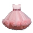 thumbnail image 5 of Vestido de princesa, vestido de malla con flores, vestido esponjoso, sin mangas, vestido de piano, 5 of 5