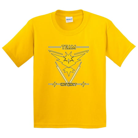 Allwitty 1071 - Youth T-Shirt Team Instinct Pokemon Go