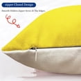 thumbnail image 4 of Decorative Throw Pillow Covers 12x20 Inch Yellow Pillow Covers for Couch Sofa Living Room Bedroom car,Farmhouse Outdoor Throw Pillow Cover,Modern Geometric Linen Square Throw Pillow Case Set of 4, 4 of 6