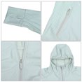 thumbnail image 3 of Chaqueta con capucha y protección solar para mujer, a prueba de rayos UV, manga larga, ropa refrescante para el sol para verano, verde, 3 of 8