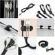 thumbnail image 3 of Kit de gestión de cables de 173 piezas, organizador de cables, bridas, clips adhesivos, 3 of 5