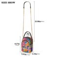 thumbnail image 2 of FORMRS Crossbody Bag for Women Quilted Travel Shoulder Cell Phone Purse with Chain Strap Handbag, Art Map, 2 of 7