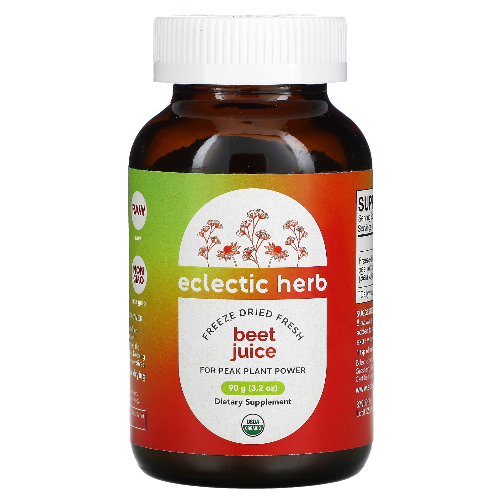 Freeze Dried Fresh, Beet Juice, 3.2 oz (90 g), Eclectic Institute