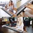 thumbnail image 3 of Costway 88 Key Electronic Roll Up Piano Keyboard Silicone Rechargeable  w/Pedal, 3 of 10
