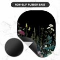 thumbnail image 3 of ERDS-Small Mouse Pad, 6 x 7 Inch（15 x 18.5 cm）, Oval Mini Mouse Pad with Non-Slip Rubber Base for Laptop Wireless Mouse Keyboard Tray Mousepad, Blooming Flowers, 3 of 4