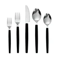 thumbnail image 3 of Mainstays 49-Piece Flatware Set with Black Stainless Steel and Organizer Tray Service for 8, 3 of 16