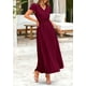 thumbnail image 5 of Vestido largo PRETTYGARDEN para mujer, cuello en V, volantes y manga corta, 5 of 8