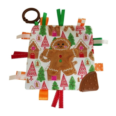 Spark Create Imagine Holiday Plush Gingerbread Baby Crinkle Toy, Brown Gingerbread, Infant