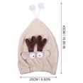 thumbnail image 2 of Hair Drying Cap Microfiber Material for Fast Drying 1Pcs Cartoon Hair Wrap, 2 of 5