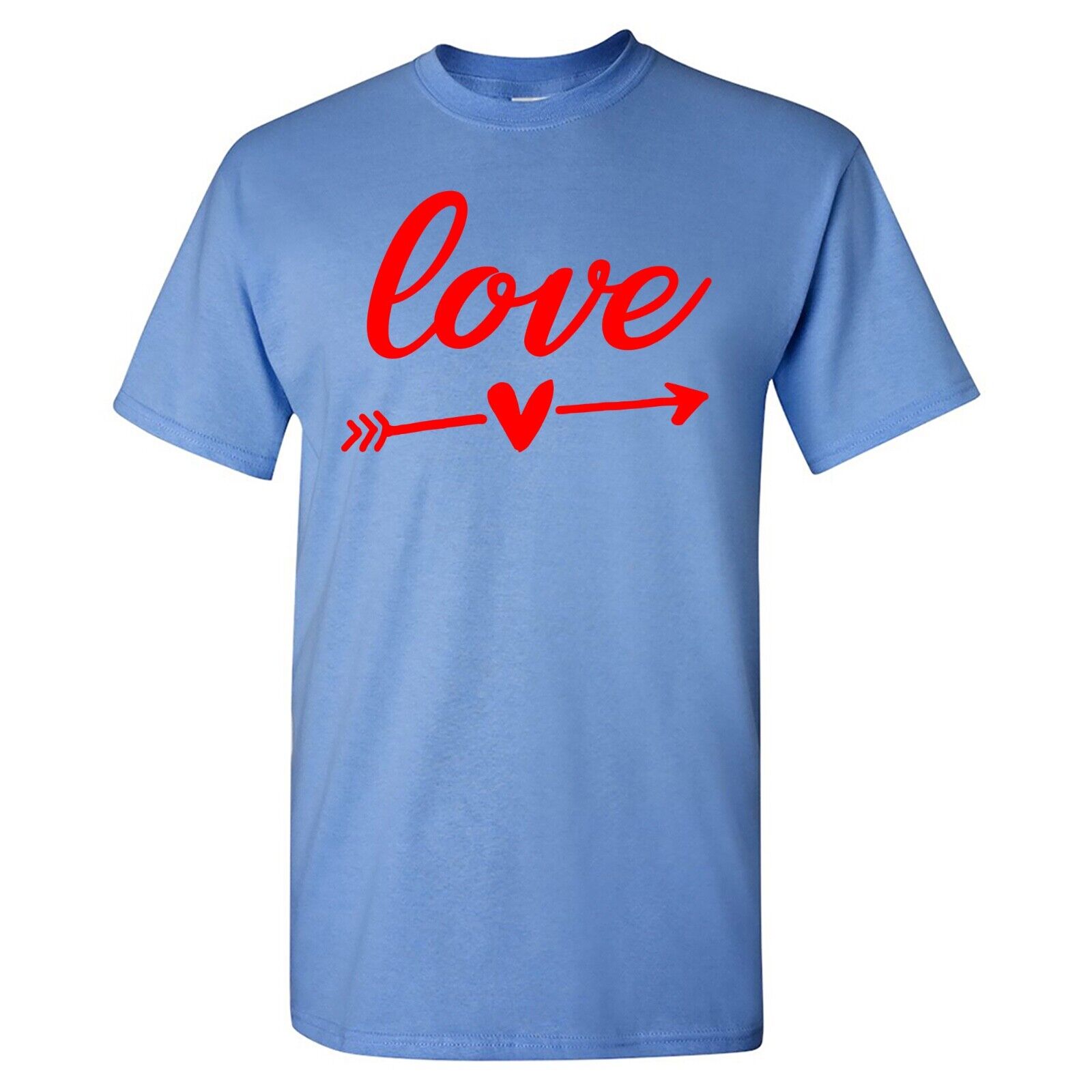 XtraFly Apparel Men's Love Arrow Heart Valentine's Anniversary Crewneck