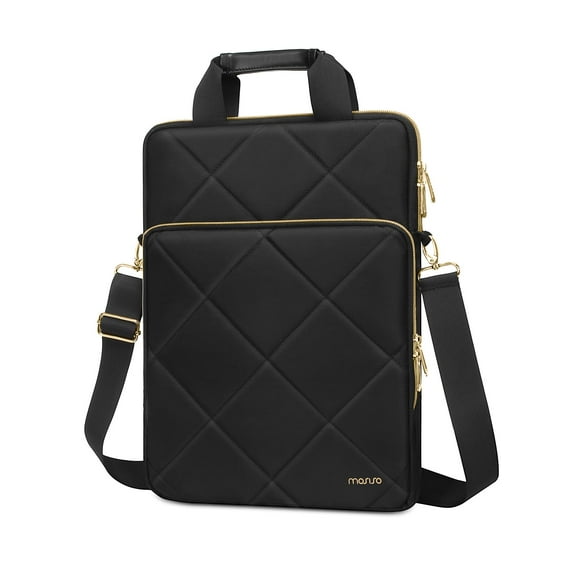 Bandolera para portátil MOSISO Vertical 13-13,3 pulgadas para MacBook, color negro