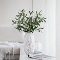 thumbnail image 3 of HEVIRGO 1Pc Artificial Olive Branch with Fruits Fake Plant Home Decor Photography Props, 3 of 10