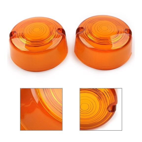 NS Motorcycle Yellow Turn Signal LeNS Cover 2 Pcs ABS Turn signal light LeNS assembly for Dyna FXD FXR for XLH 883 1200 FXST