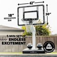 thumbnail image 5 of GoSports Splash Hoop LEGEND Pool Basketball Hoop Game with Water Weighted Base, Adjustable Height, and Regulation Steel Rim - Black, 5 of 6