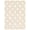 White/Tan, variant on Ambiance Beige, White Polypropylene Rug 5'0" x 7'3"