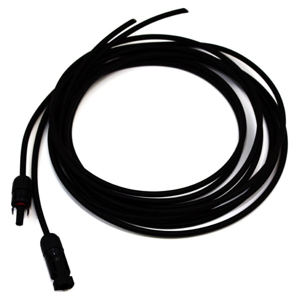 Renogy 10ft. 12 AWG Adaptor kit Solar Cable PV with MC4 Female and Male connectors Connecting Solar Panel to Charge Controller, Pe