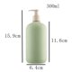 thumbnail image 2 of Botella dosificadora de jabón con cabezal de bomba de plástico for el hogar, el hotel y el baño, color verde, 200 ml, 300 ml y 500 ml, 2 of 5