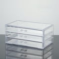 thumbnail image 4 of Caja De Almacenamiento Con Cajón Transparente, Organizador De Maquillaje Acrílico A Prueba De Polvo, Multiusos, De Gran Capacidad, Resistente Para Máscaras Y Productos Para El, 4 of 7