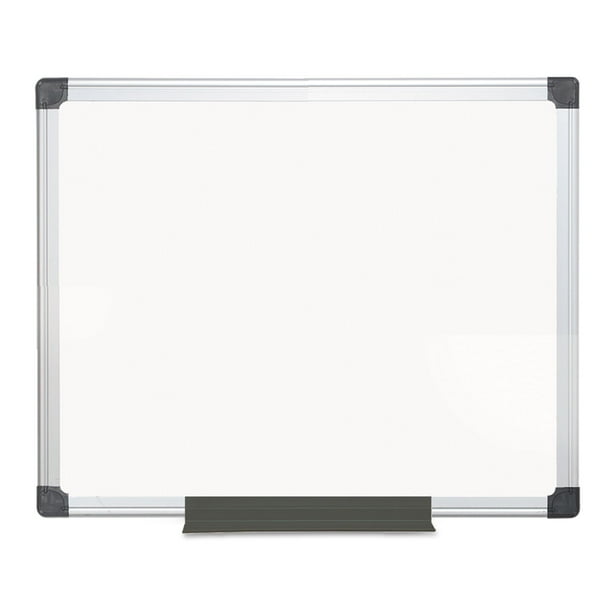 MasterVision Value Melamine Dry Erase Board 24 x 36 White Aluminum