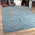 thumbnail image 1 of Orian Rugs Boucle Stoke Harbor Blue Area Rug, 1 of 6