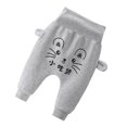 thumbnail image 3 of Pantalones de bebé Talle alto Protección del vientre Moda Causal Cálido Cómodo Pantalones para niños pequeños para primavera Otoño Gris S (Adecuado para altura 73), 3 of 5