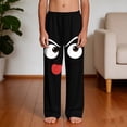 thumbnail image 5 of Kids Boys Girls Sweatpants Silly Face Tongue Out Print Elastic Waist Joggers Funny Graphic Trousers for Gift, 4-13Y, 5 of 9