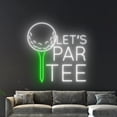 thumbnail image 4 of Handmadetneonsign Let's Par Tee Golf Neon Sign, Golfer LED Light, Golfing LED Sign, Golf Ball Neon, 4 of 5