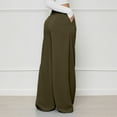 thumbnail image 6 of Plebaso Pants for Women Solid Color High Waist Elegant Flare Trousers Ladies Wide Leg Pants with Pockets, 6 of 6
