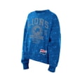 thumbnail image 3 of Women's New Era  Blue Detroit Lions Throwback Oversized Boxy Sweatshirt, 3 of 4