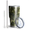 thumbnail image 2 of 30oz Green Brown Camo Forest Pattern Tumblers Stainless Steel Tumbler with Lid and Straw,Vacuum Insulated Double Wall Travel Tumbler Cups Mug with Cleaning Brush for Coffee,Tea, 2 of 7