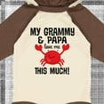 thumbnail image 4 of Inktastic Grammy and Papa Love Me Boys or Girls Long Sleeve Baby Bodysuit, 4 of 5