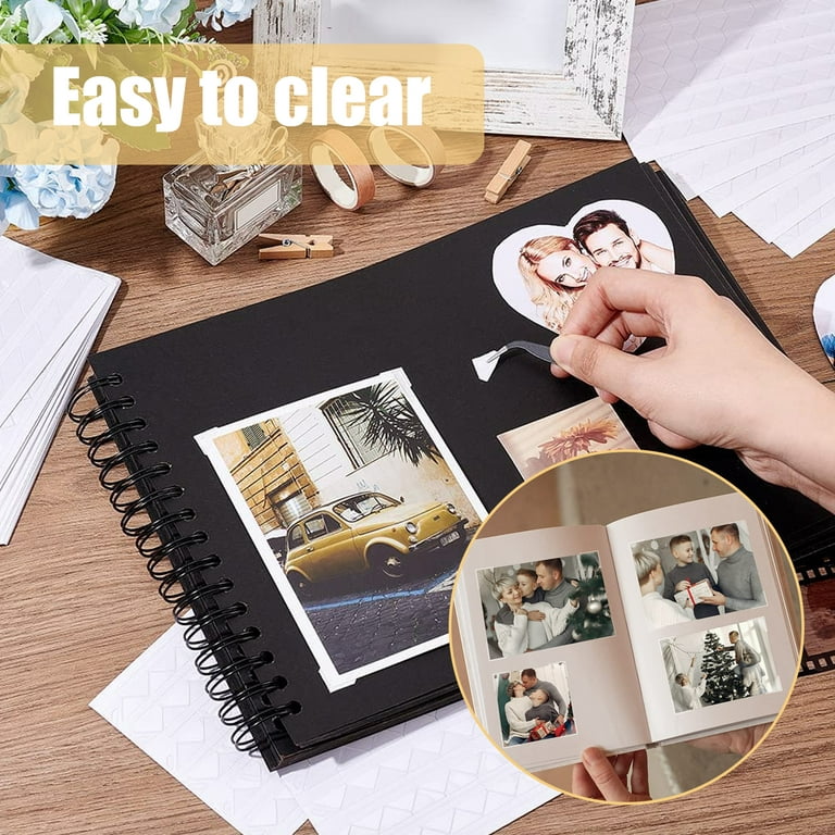 1428 Pcs Photo Mounting Corners Sticker, Clear Self-Adhesive Photo Corners Stickers Scrapbook Corners Photo Paper Sticker for DIY Craft Picture Album