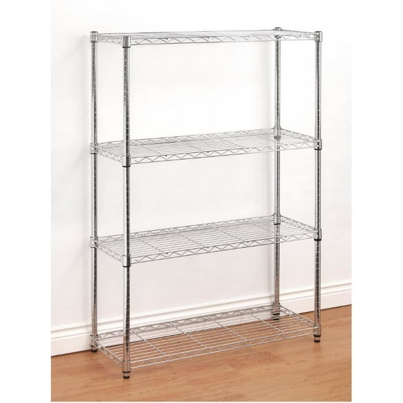 14" x 36" x 54" 4 Shelf Chrome Wire Shelving Unit