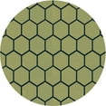 thumbnail image 1 of Ahgly Company Machine Washable Indoor Round Transitional Antique Bronze Green Area Rugs, 4' Round, 1 of 7