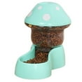 thumbnail image 1 of 2-in-1 Cat Food and Water Dispenser, Mushroom Shape Automatic Feeder for Small Medium Pets, 1 of 6