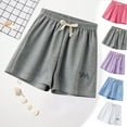 thumbnail image 2 of Fengyings Little Girls Athletic Running Shorts Quick Dry Summer Shorts Gym Drawstring Shorts for Girls 2-10 Years, 2 of 7