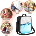 thumbnail image 5 of Disketp Crystal Clear Water Splash Insulated Lunch Bag Lunch Box - Lunch Bag for Men Adult Women, 5 of 7