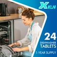 thumbnail image 6 of XKLN Dishwasher Cleaner and Deodorizer Tablets 24 Count Fresh Scent, Removes Odor and Limescale, 6 of 6