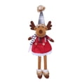 thumbnail image 2 of Adornos navideños, regalos navideños, muñeca de tela roja de pierna larga, adorno navideño, estatua de muñeca, 2 of 4