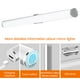 thumbnail image 5 of Lámpara de noche inalámbrica con luz LED de protección ocular IP44 resistente al agua para vestidor, 5 of 9