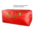 thumbnail image 7 of DUNCHATY 48" x 15" x 20" Christmas Tree Storage Bag, Fits Up to 7.5 ft Tall Artificial Tree, Heavy Duty Waterproof Red Christmas Tree Storage Container with Zipper and Handles, 7 of 7