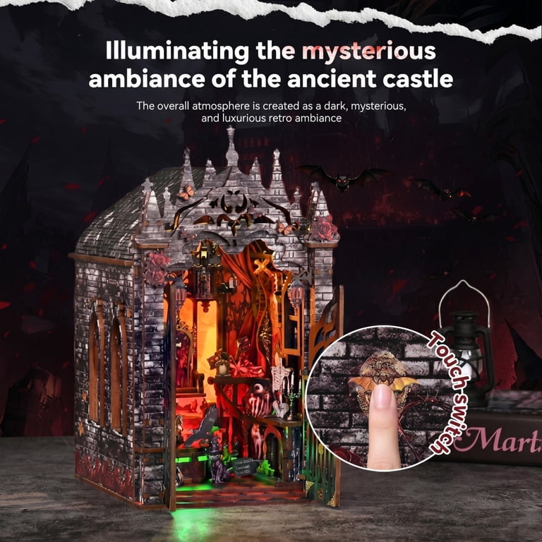 3-2673 スワロフスキー　ミニチュアハイヒール・楽器5点セット DIY Miniature House Kits, 3D Wooden Puzzle Eternal Night Castle
