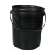 thumbnail image 4 of Cubo multiusos para almacenar pintura con asa. Cubo pintura. Contenedor almacenamiento para pintura, disolventes y recubrimientos. Uso diario. 18L Negro Sin Tapa, 4 of 8
