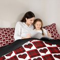thumbnail image 5 of Feelyou Love Heart Kids Twin Comforter Sets, Black Red Buffalo Bedding Set, 2 Pieces, 5 of 8