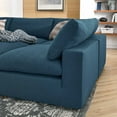 thumbnail image 4 of Modular Sectional Deep Sofa Set, Azure Navy Blue, Fabric, Modern Contemporary, Living Lounge Cafe Room Hotel Lobby Hospitality, 4 of 10