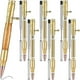 thumbnail image 1 of Set of 6 Slim Pens, Multi-Color Wooden Swivel Pen Set with Refill Shaft Bolt-On Ballpoint Pen for D, 1 of 5
